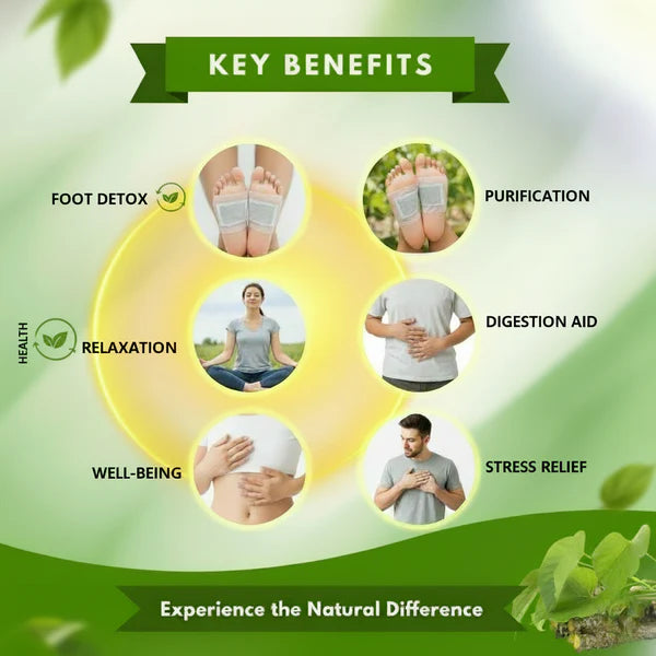 Herbal Giloy Foot Patches 🌿✨ (Buy 1 Get 1 Free🔥🔥) Dropdash